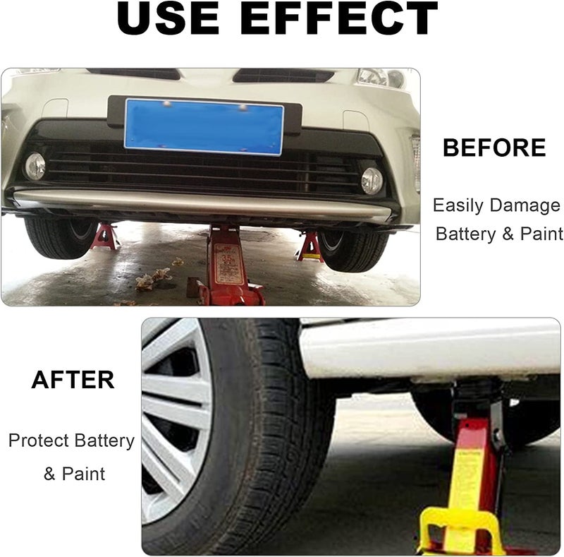 DEDC Jack Stand Pads 4 Pcs, Universal Rubber Pinch Weld Protector Jack Stands Adapter Pads, Car Lift Frame Rail Protection Accessories - Image 3